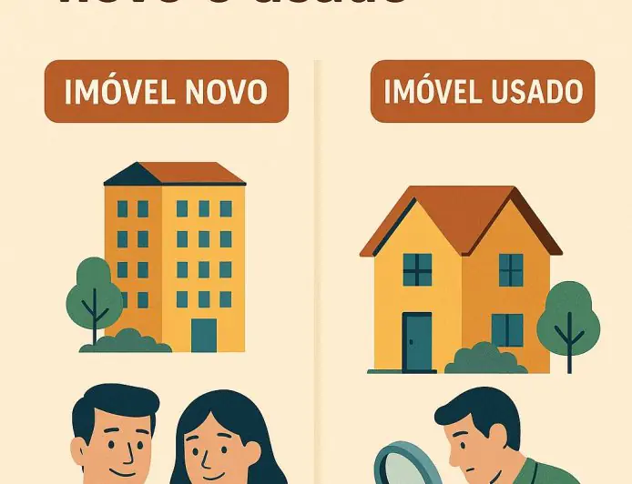Diferença entre comprar imóvel novo e usado