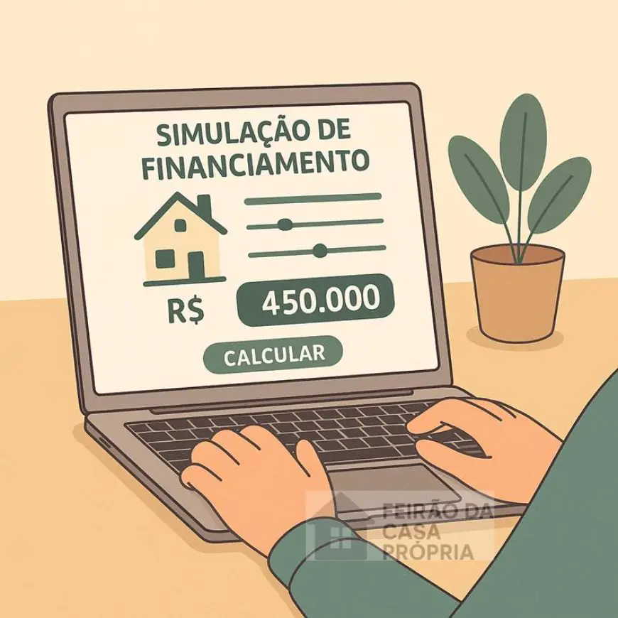 Simulação online de financiamento imobiliário para famílias de baixa renda