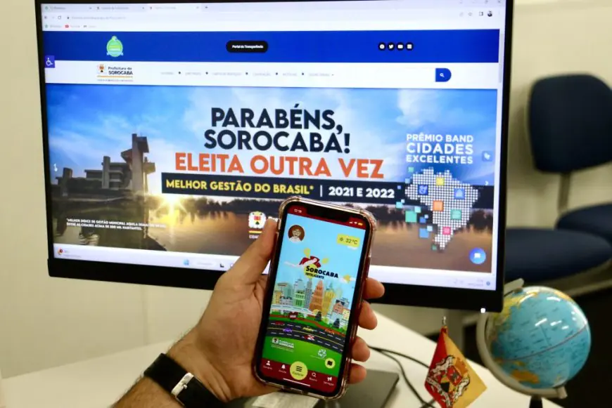 Portal online da Prefeitura de Sorocaba para emissão e pagamento do IPTU